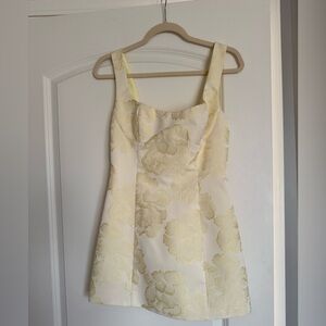 Orla Floral Yellow Mini Dress